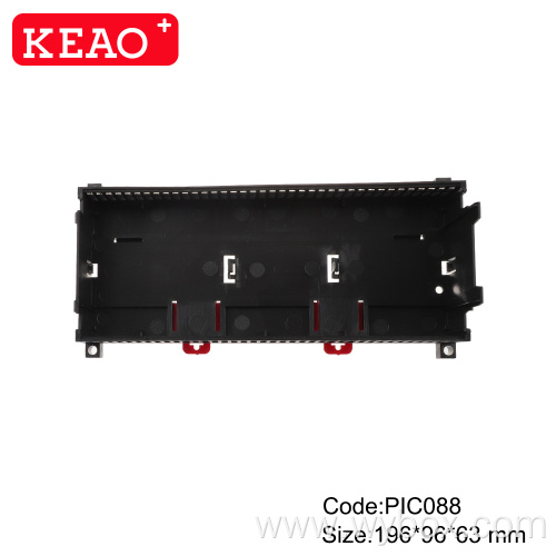 PIC088 industrial control box din rail terminal block Din Rail electronic enclosure plastic box electronic enclosure 196*96*63mm